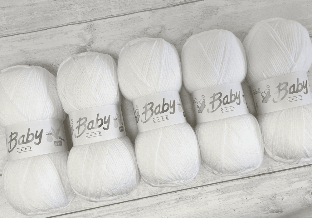 5 x 100g Woolcraft Babycare 4 Ply