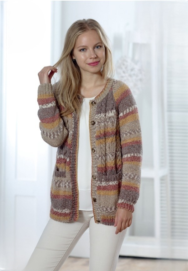 King Cole Drifter Chunky Cardigan and Sweater Pattern 5052