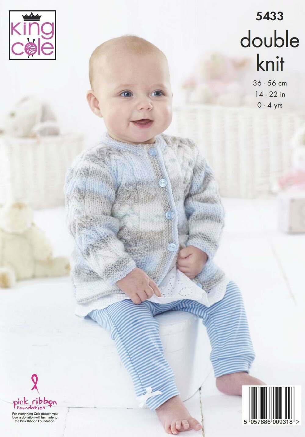 King Cole Splash DK Sweater, Cardigan & Hat Pattern 5433