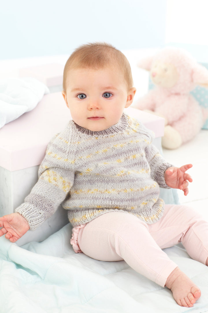 King Cole Drifter for Baby DK Cardigan and Sweater Pattern 5510
