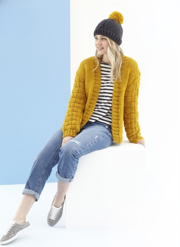 King Cole Timeless Classic Super Chunky Cardigans and Hats Pattern 5523