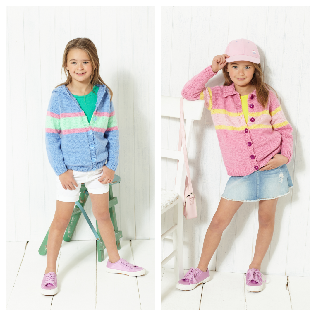 King Cole Paradise Beaches DK Cardigans Pattern 5613