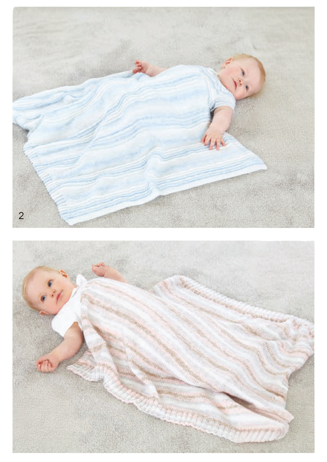 King Cole Baby Pure DK Blankets Pattern 5776
