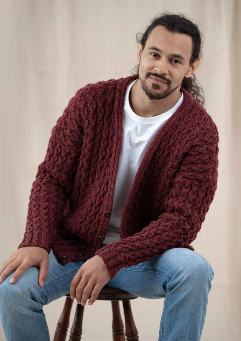 Wendy with Wool Aran Unisex Cardigan Pattern 6156
