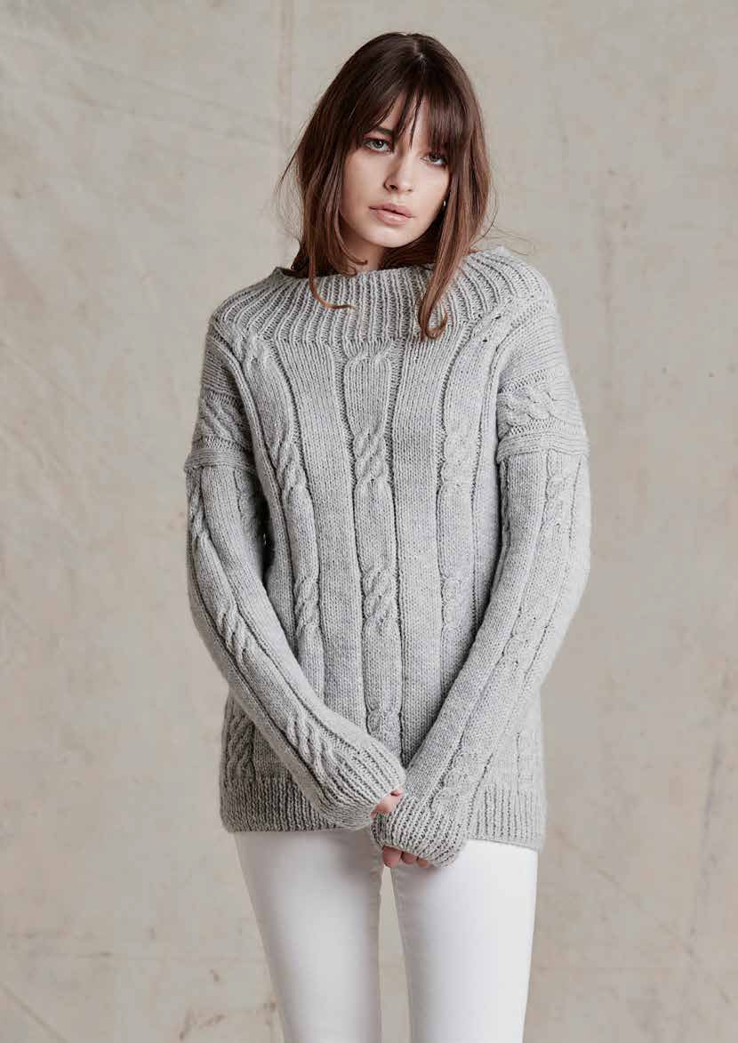 Wendy with Wool Aran Sweater Pattern 6158