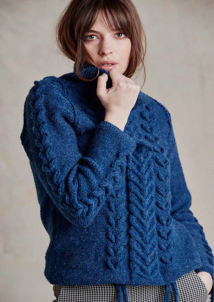 Wendy with Wool Aran Sweater Pattern 6159