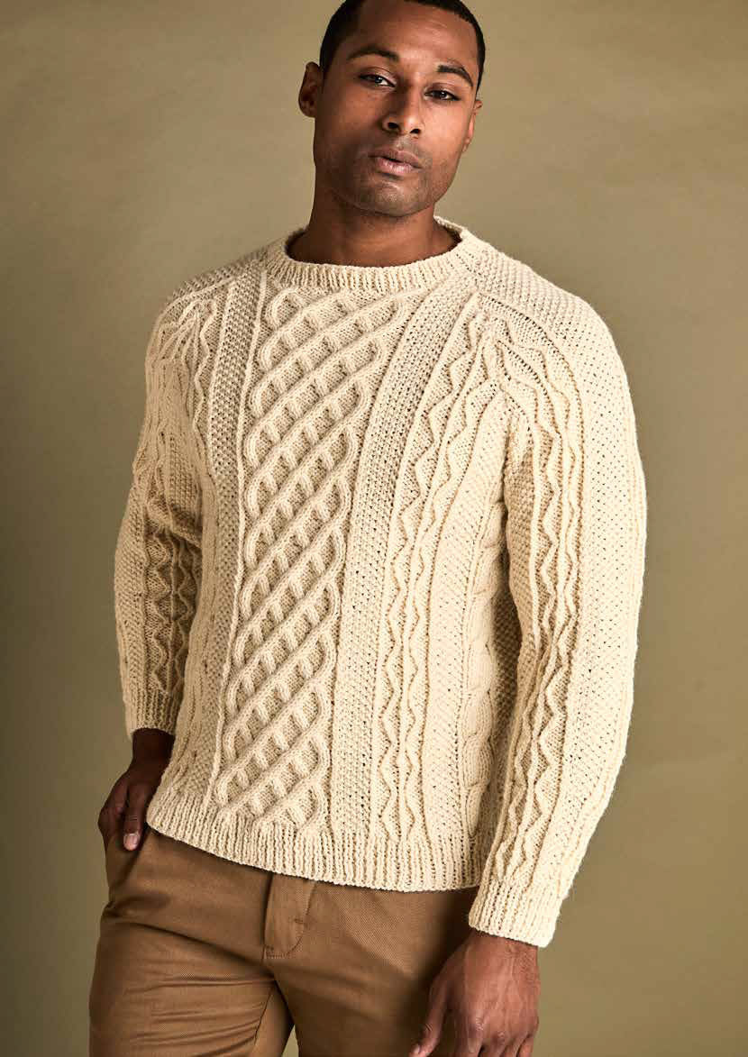 Wendy Pure Wool Aran Sweater Pattern 6164