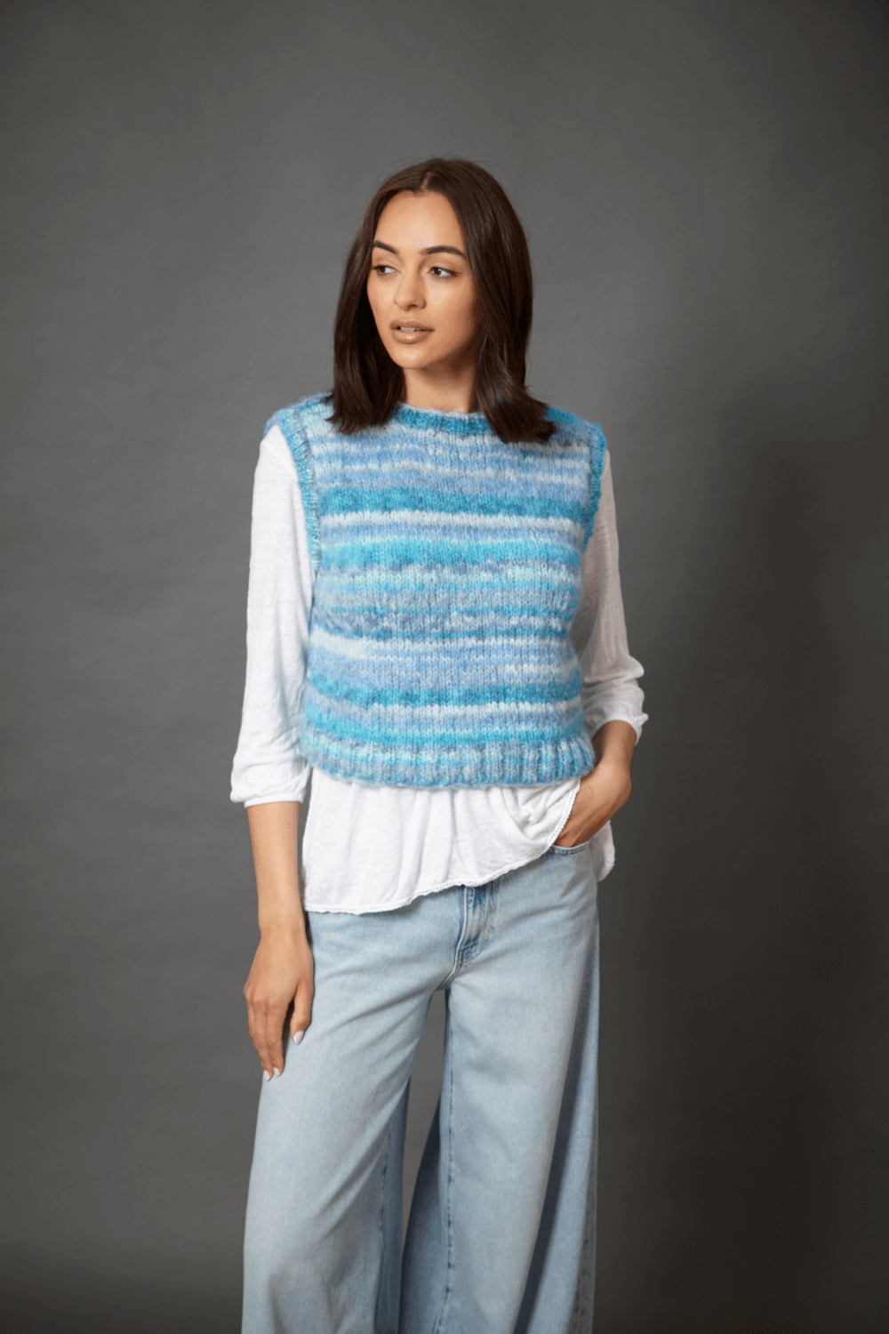 King Cole Flair Chunky Waistcoat & Tank Top Pattern 6382