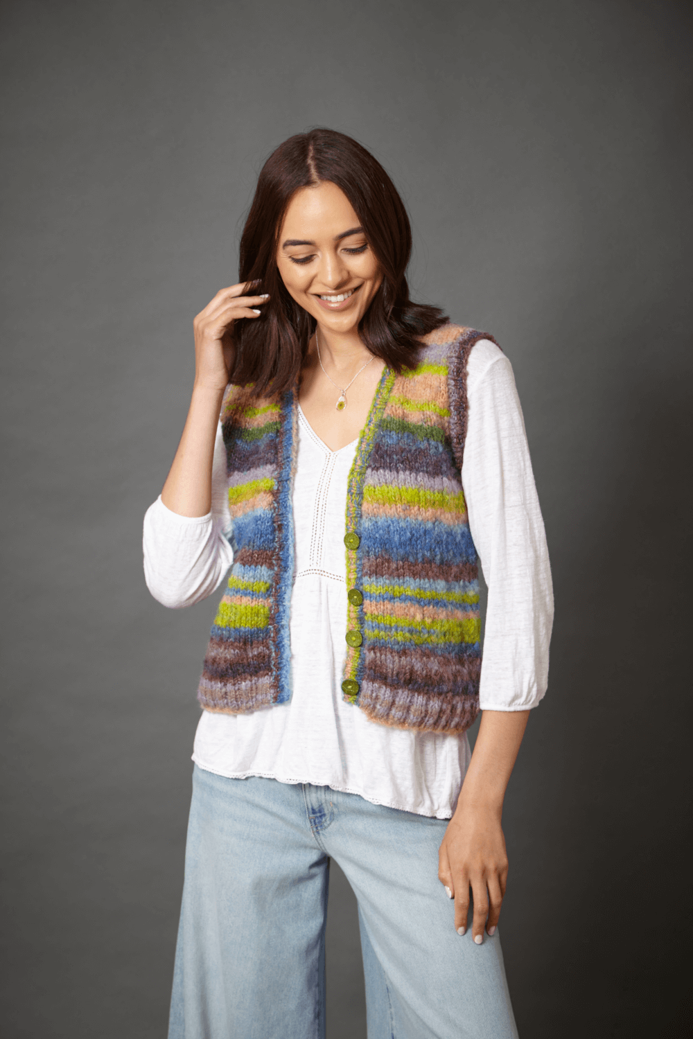 King Cole Flair Chunky Waistcoat & Tank Top Pattern 6382