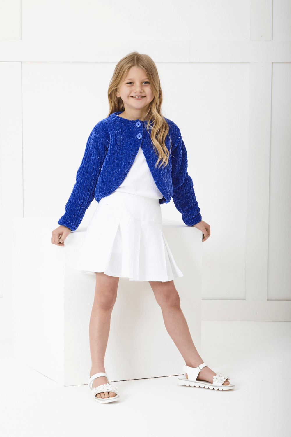 King Cole Yummy Glitz Chunky Boleros Knitting Pattern 6390