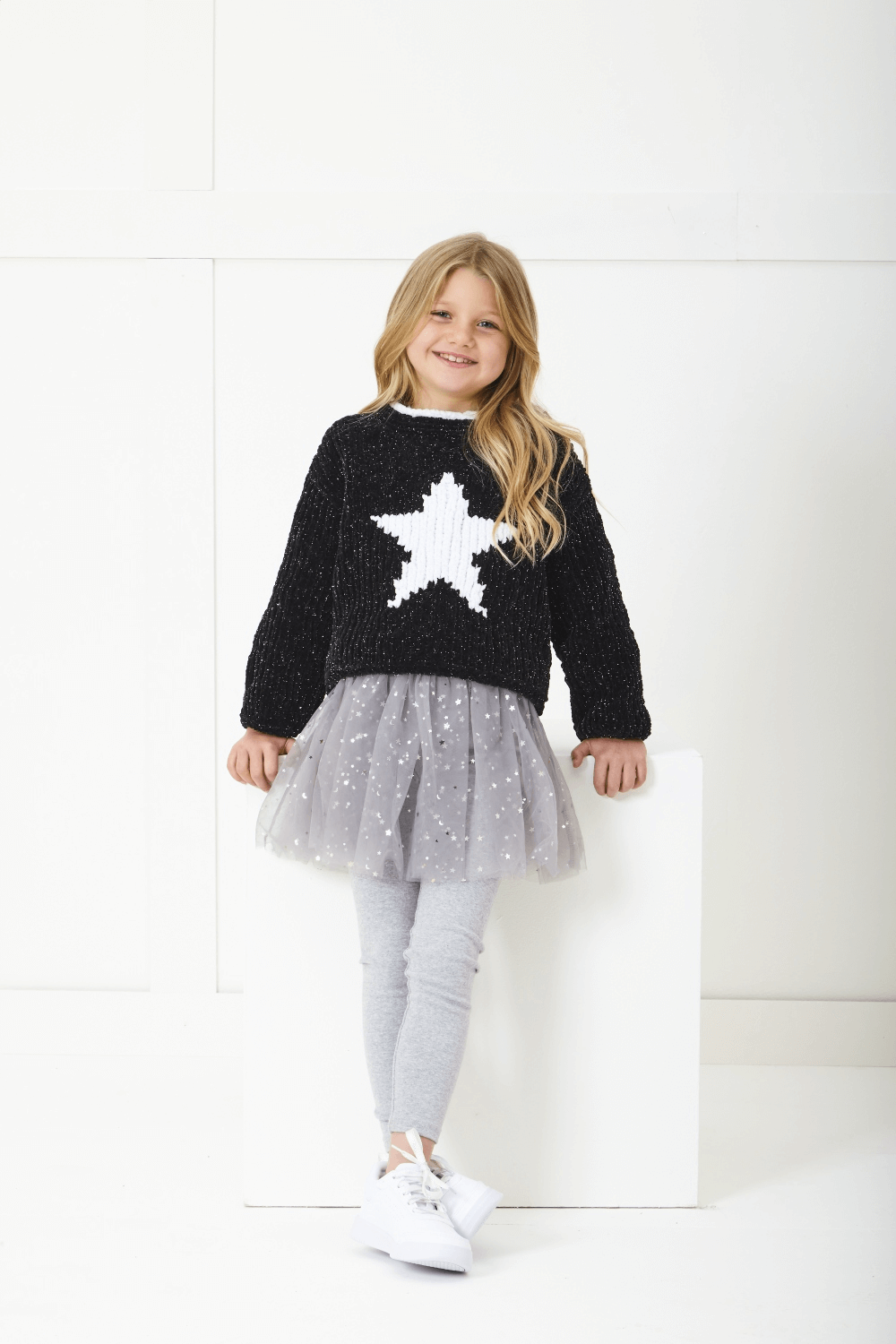 King Cole Yummy Glitz Chunky Sweaters Knitting Pattern 6392