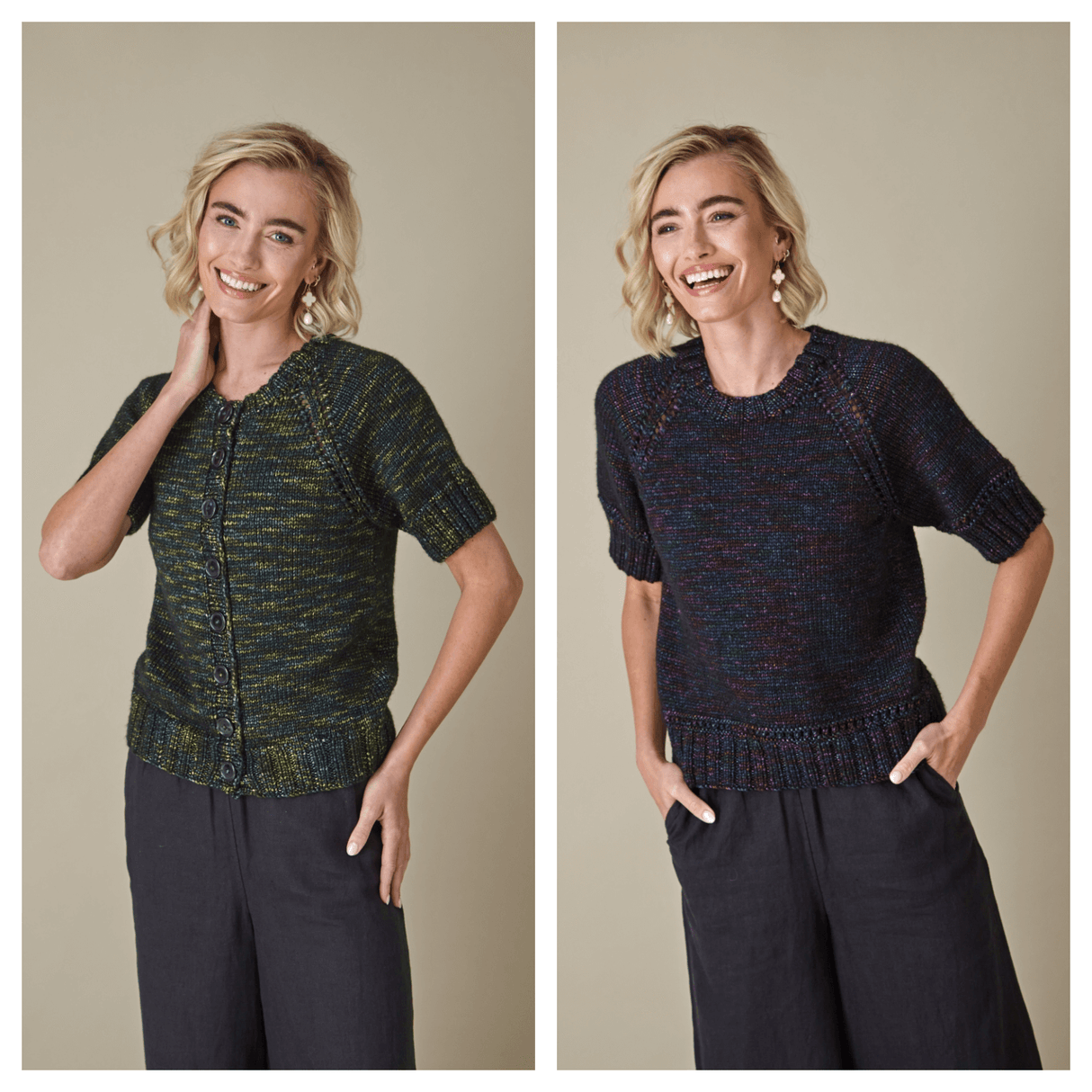 King Cole Firefly Aran Sweater and Cardigan Pattern 6444