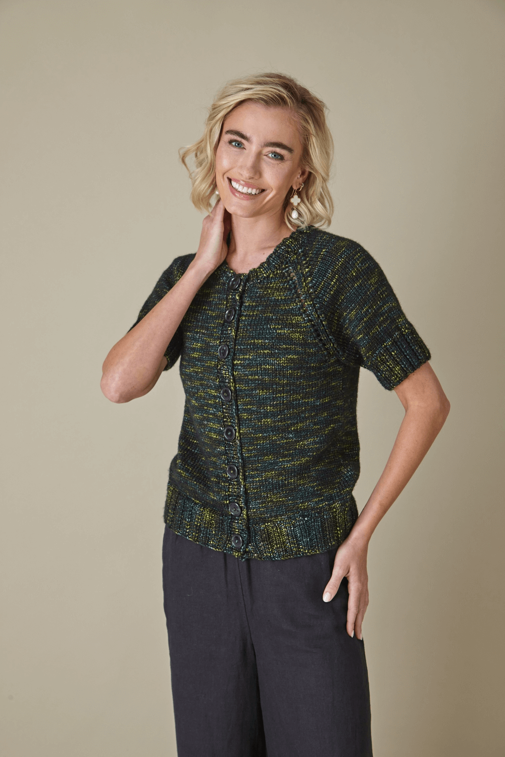 King Cole Firefly Aran Sweater and Cardigan Pattern 6444