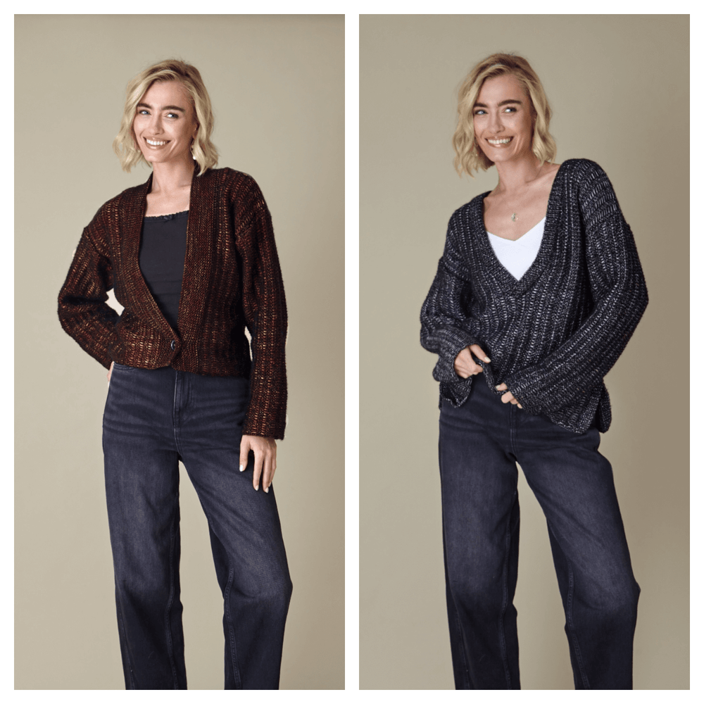 King Cole Firefly Aran Sweater and Cardigan Pattern 6446