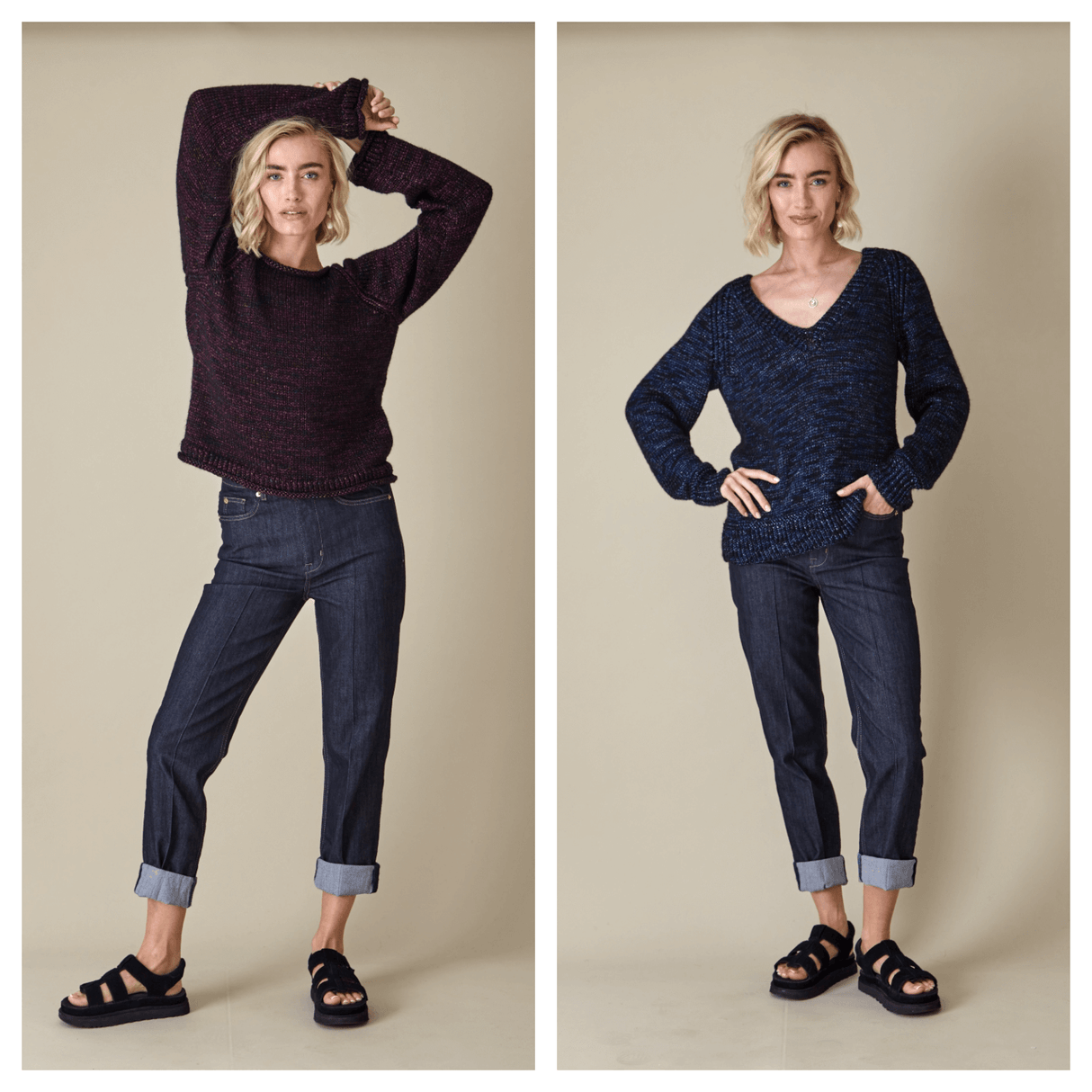 King Cole Firefly Aran Sweaters Pattern 6448