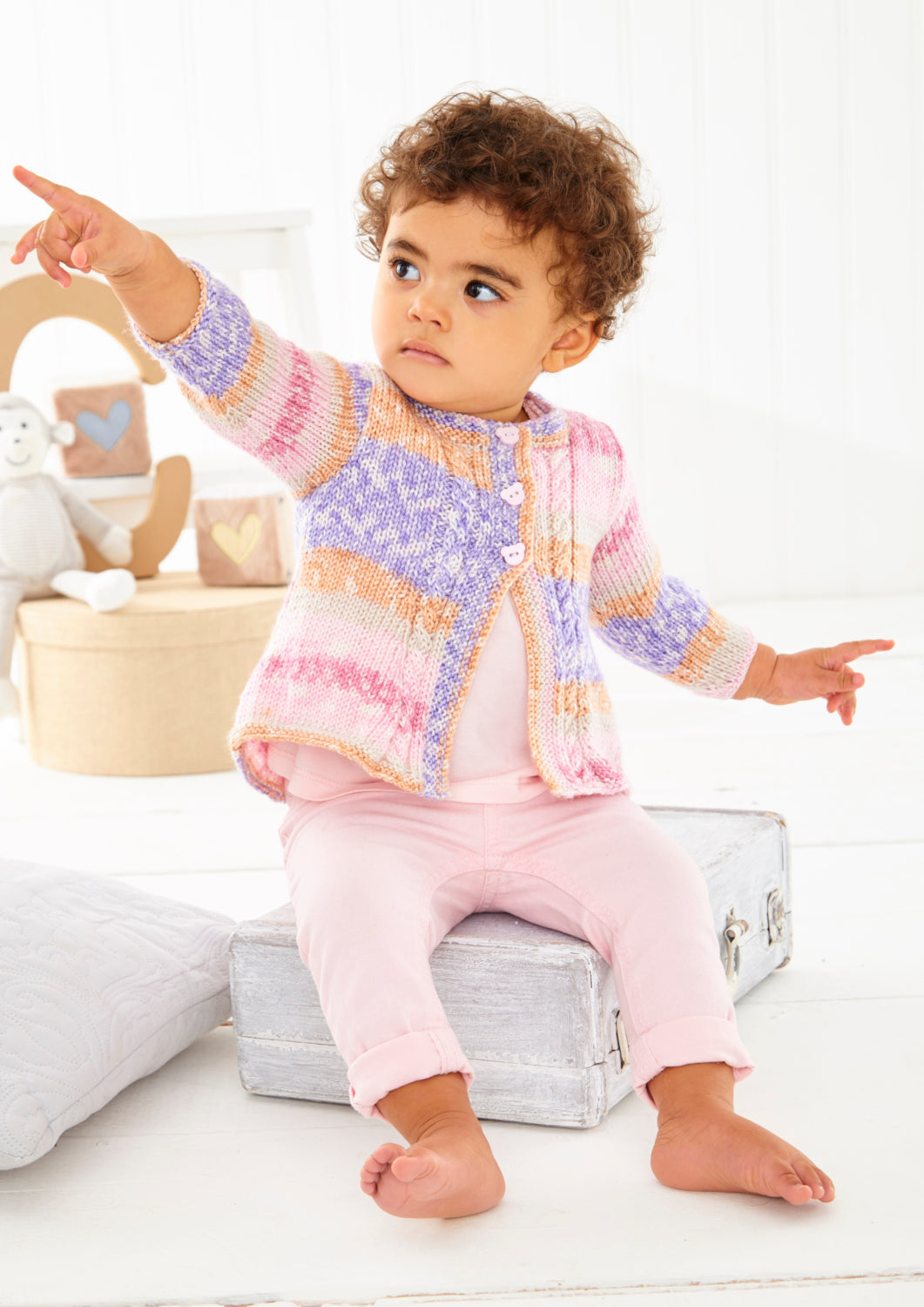 King Cole Fjord Baby DK Coats Pattern 6464