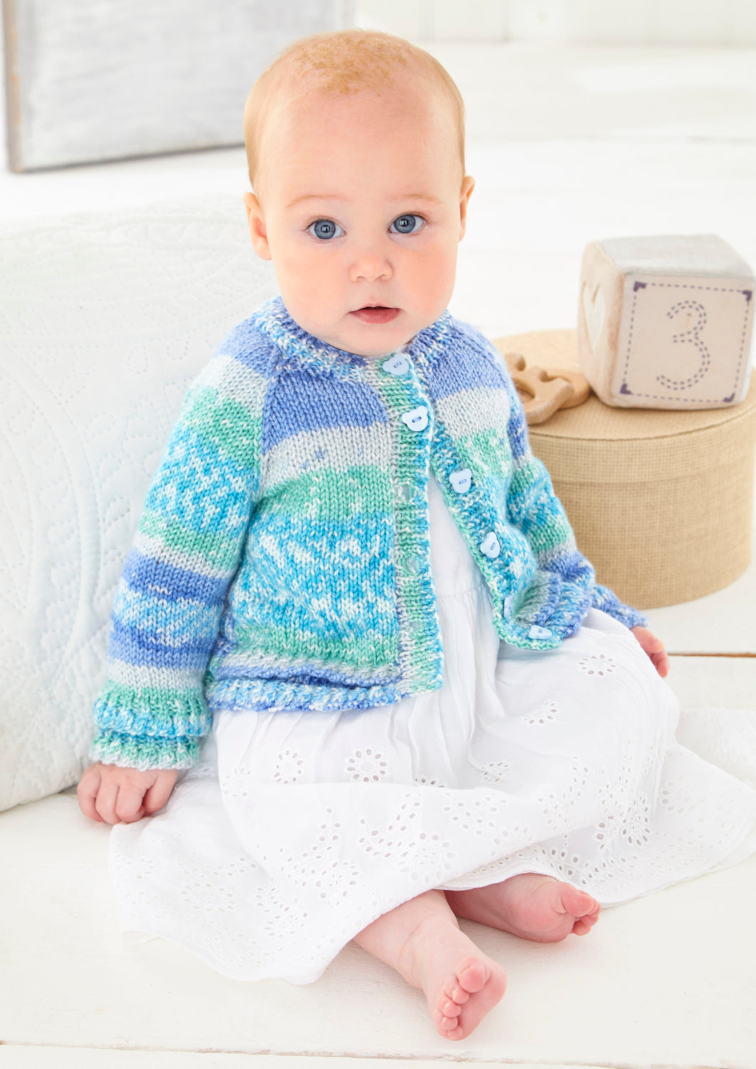 King Cole Fjord Baby DK Cardigans Pattern 6466