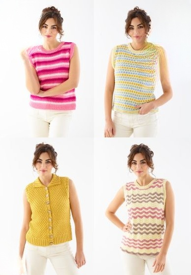 King Cole Cottonsoft DK Tank Tops and Waistcoat Pattern 6472