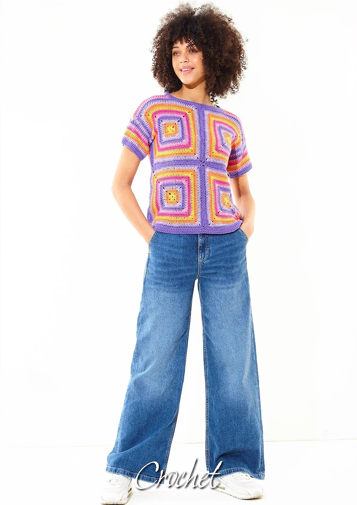 King Cole Cottonsoft DK Crocheted Short Sleeve and Sleeveless Top Pattern 6488