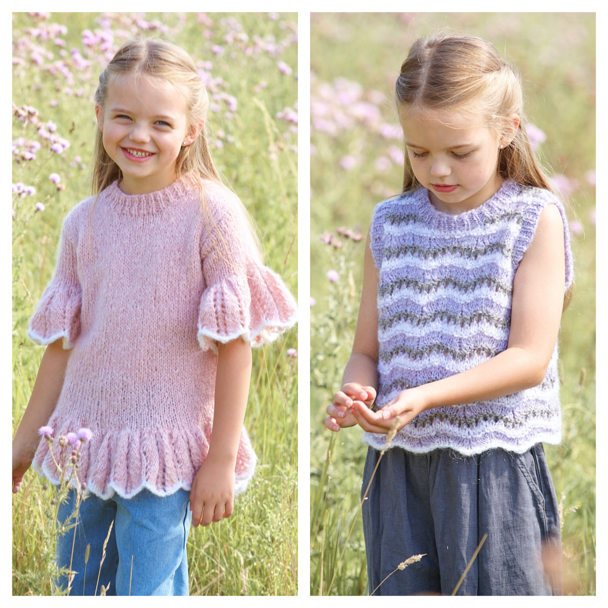 King Cole Flair Solo Chunky Sweater, Cardigan and Tank Top Pattern 6598