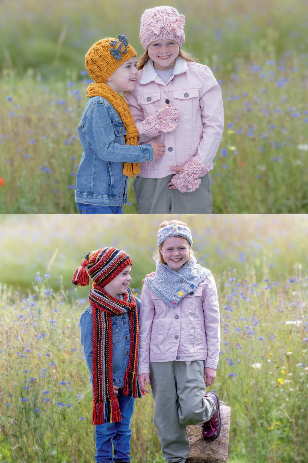 Wendy Wools Knit's Recycled Hat & Scarf Pattern 7007