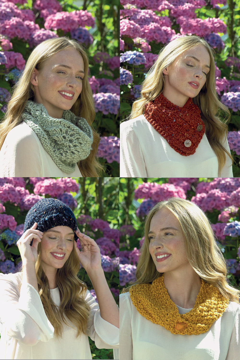 Wendy Wools Knit's Recycled Hat, Wrap & Cowl Pattern 7011