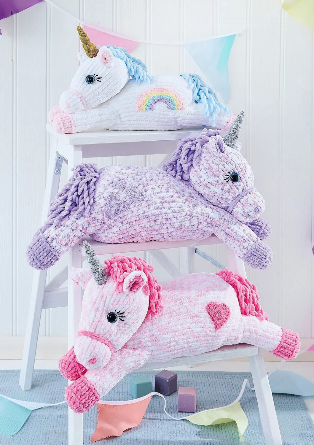 King Cole Yummy Chunky Unicorns Pattern 9225