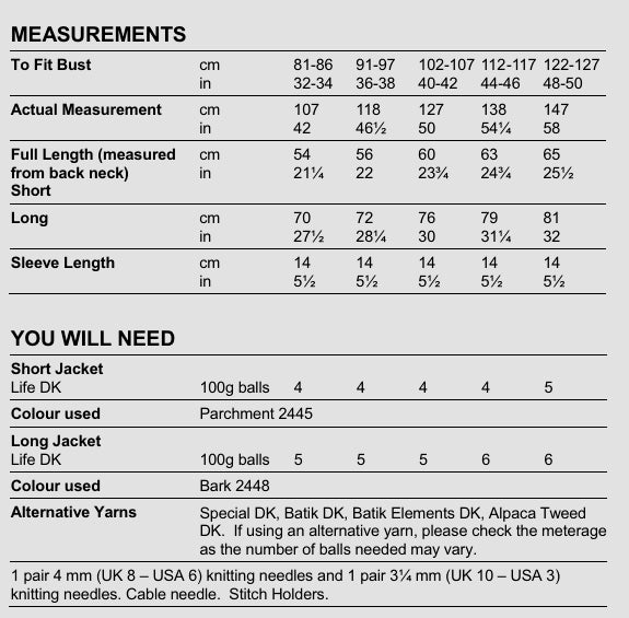 Stylecraft Life DK Jackets Pattern 9435