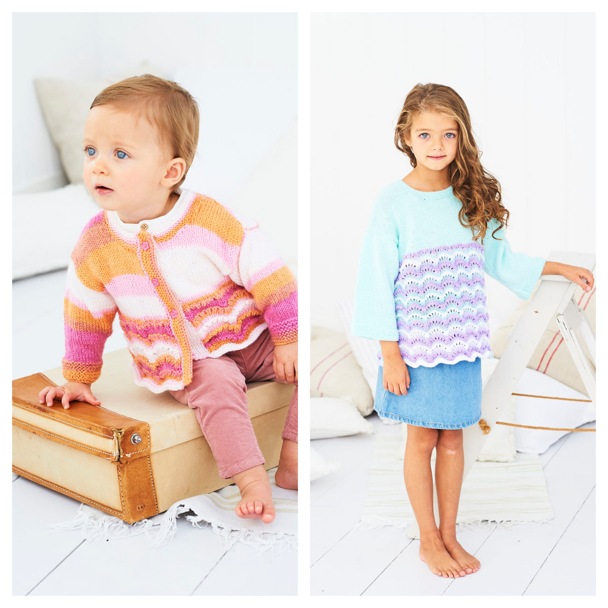 Stylecraft New Wondersoft DK Sweater and Cardigan Pattern 9636