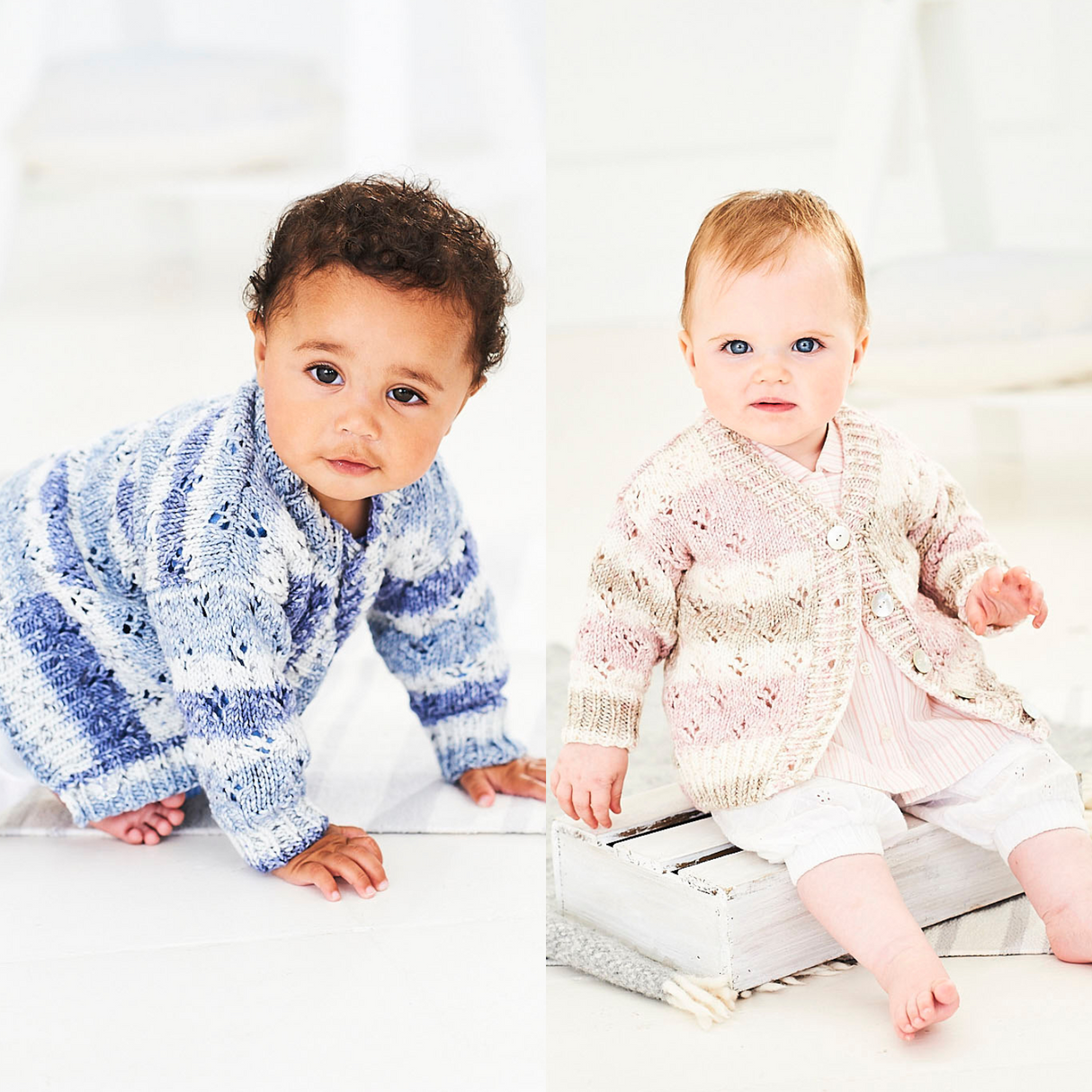 Stylecraft Bambino Prints DK Cardigan Pattern 9746