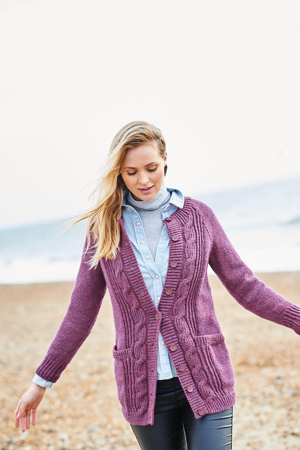 Stylecraft Highland Heathers Aran Cardigan Pattern 9871