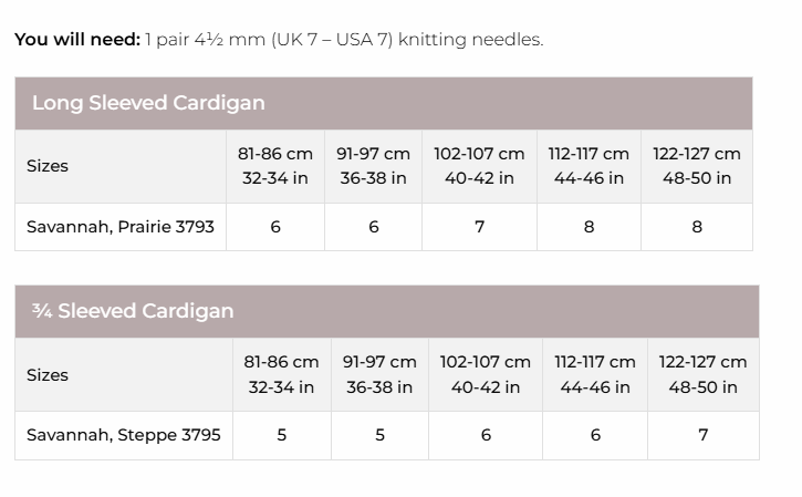 Stylecraft Savannah Aran Cardigan Pattern 9981