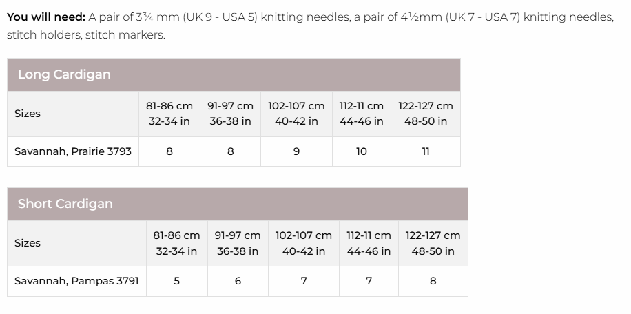 Stylecraft Savannah Aran Cardigans Pattern 9984