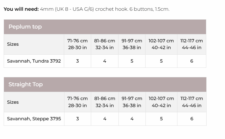 Stylecraft Savannah Aran Crochet Tops Pattern 9988