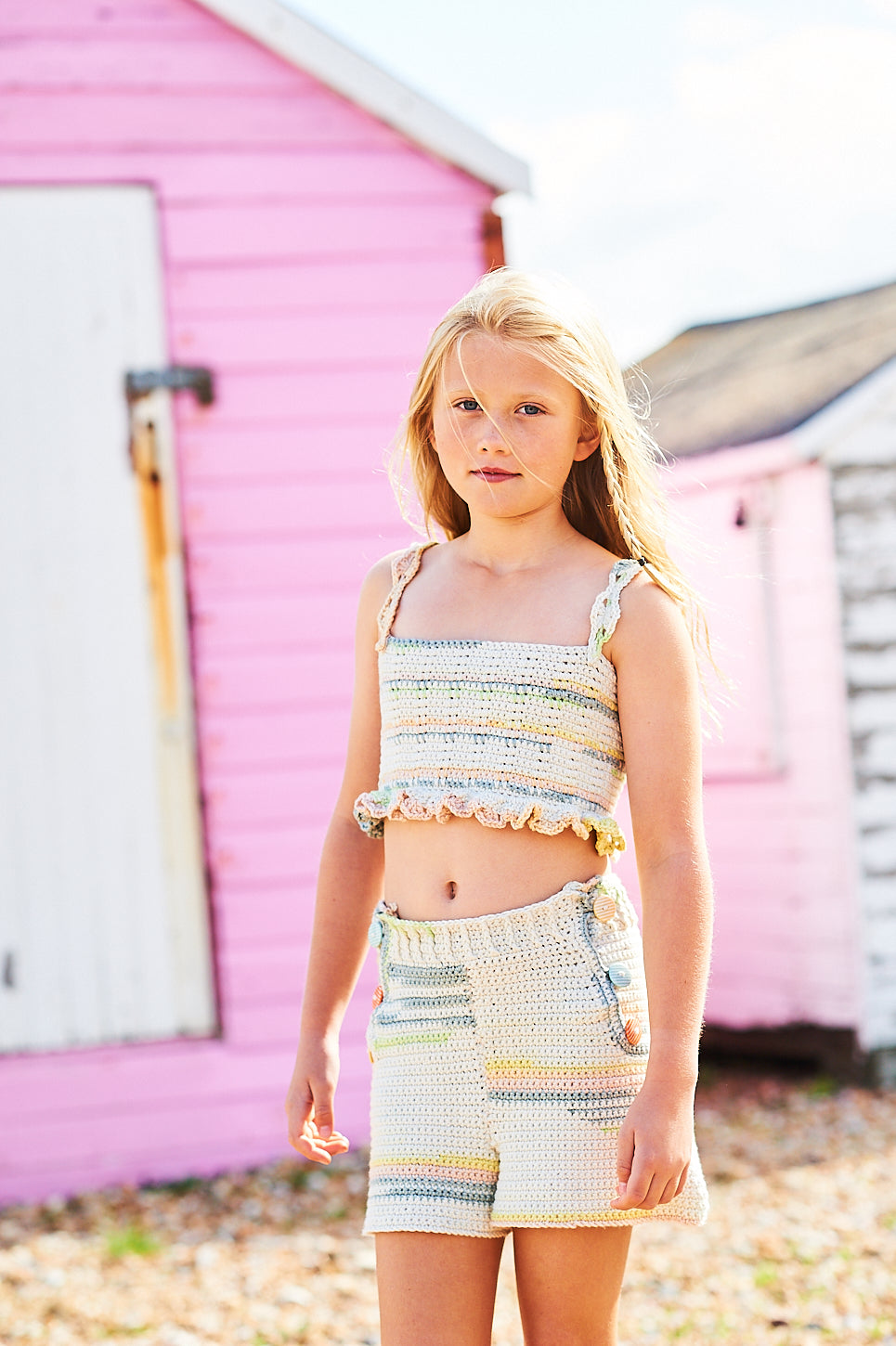 Stylecraft Savannah Aran Top & Shorts Pattern 9989