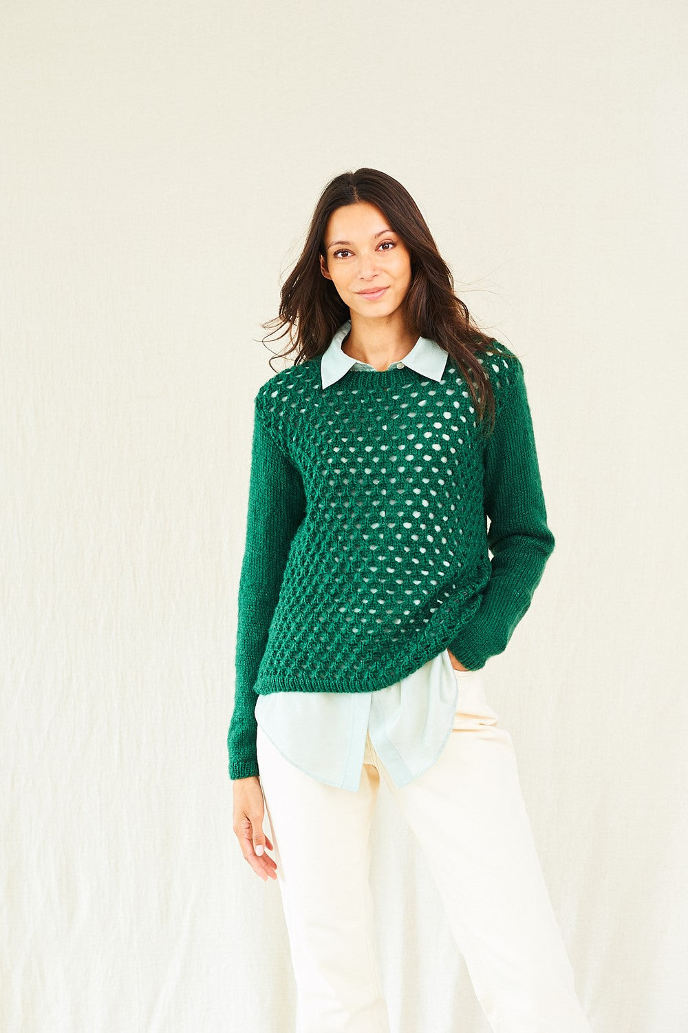 Stylecraft Grace Aran Sweater Pattern 10017