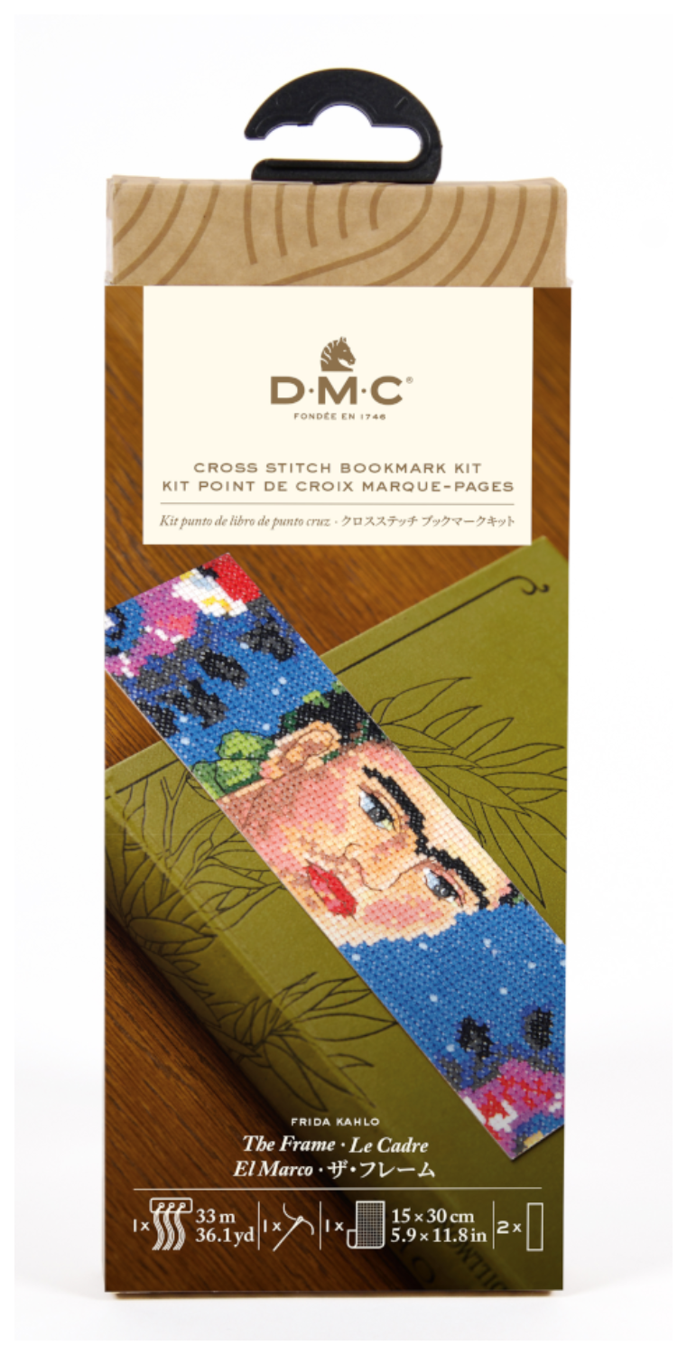 DMC Cross Stitch Kit The Frame Frida Kahlo Bookmark