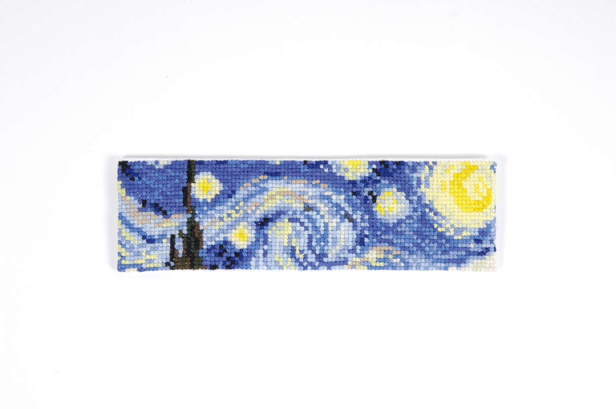 DMC Cross Stitch Kit The Starry Night Van Gogh Bookmark