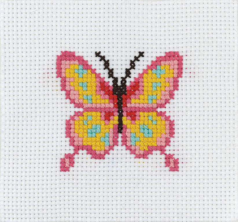 Anchor Mini My First Counted Cross Stitch Kit - Butterfly