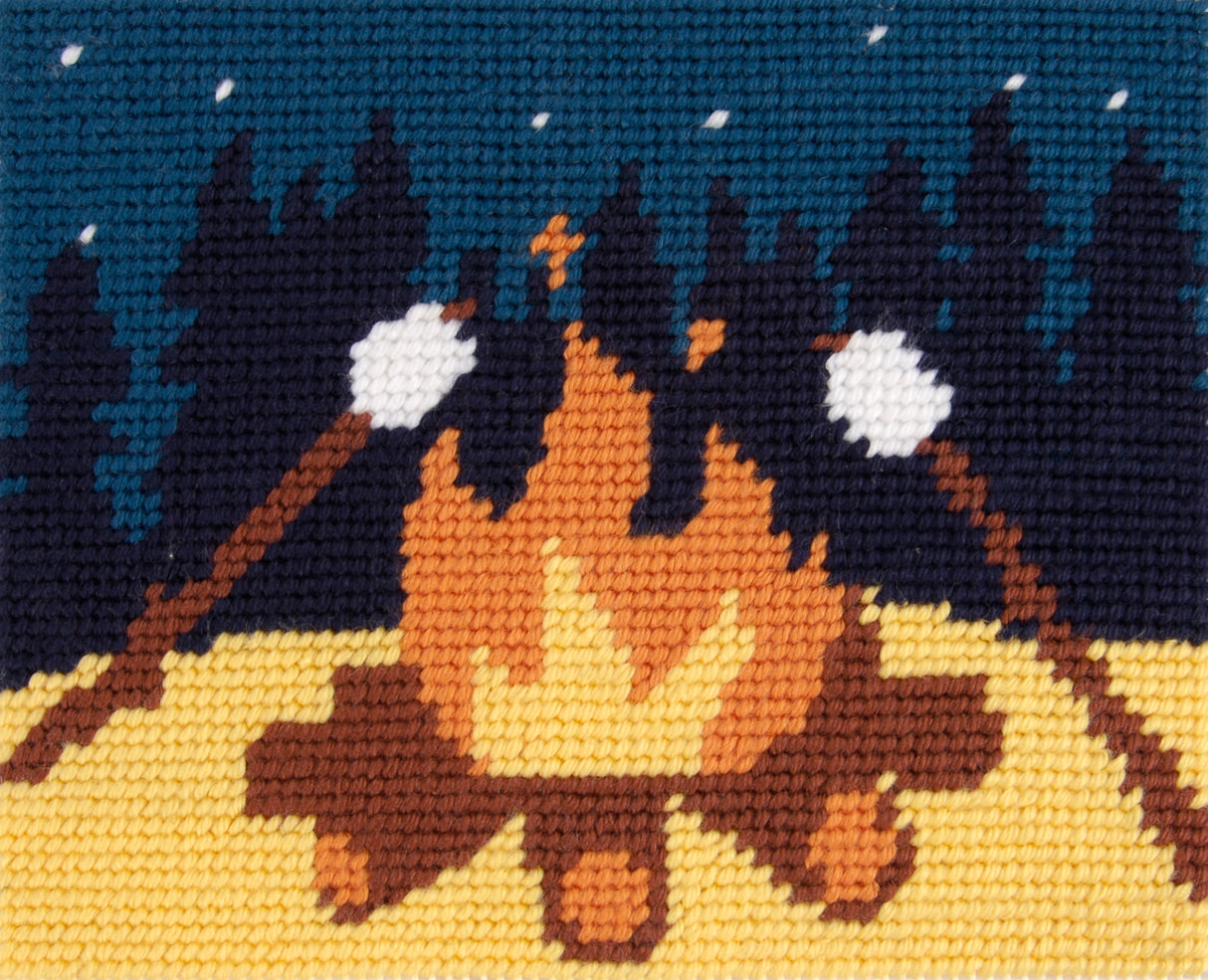 DMC Tapestry Kit Campfire by Pascaline Latasse