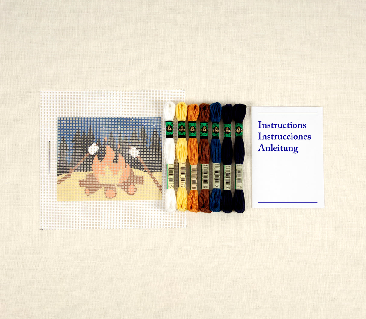 DMC Tapestry Kit Campfire by Pascaline Latasse