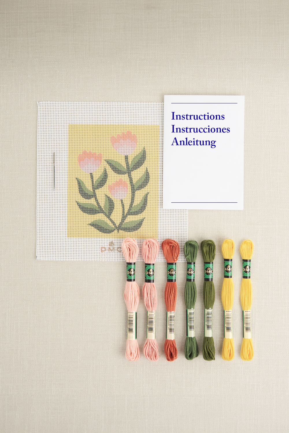 DMC Tapestry Kit Summertime Dahlia by Abi Skinner