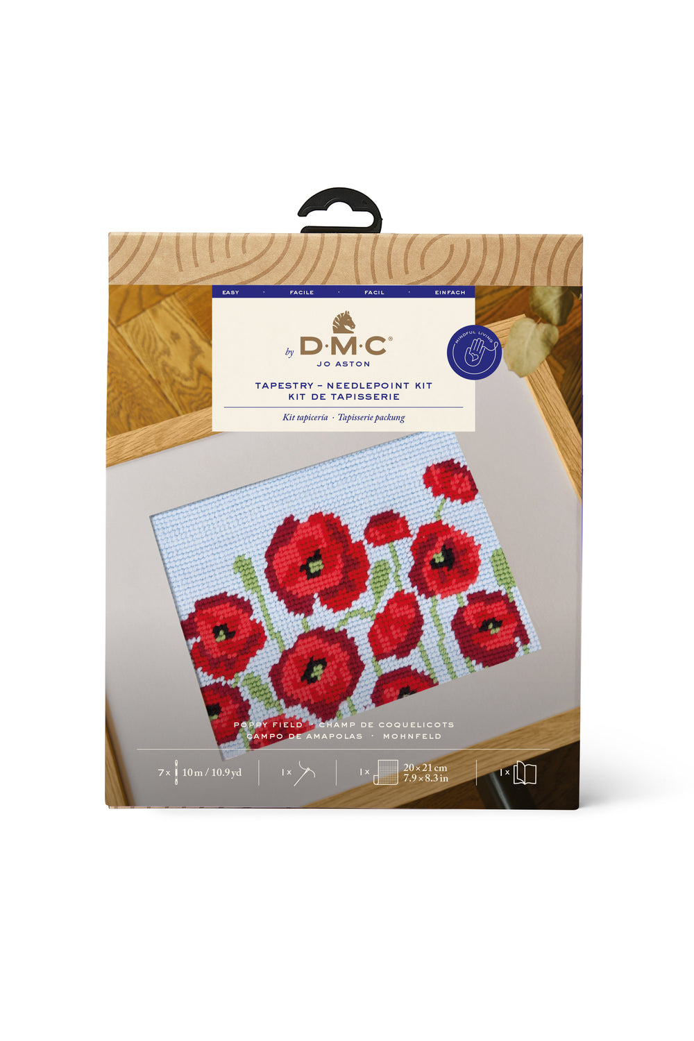 DMC Tapestry Kit Poppy Field by Jo Aston