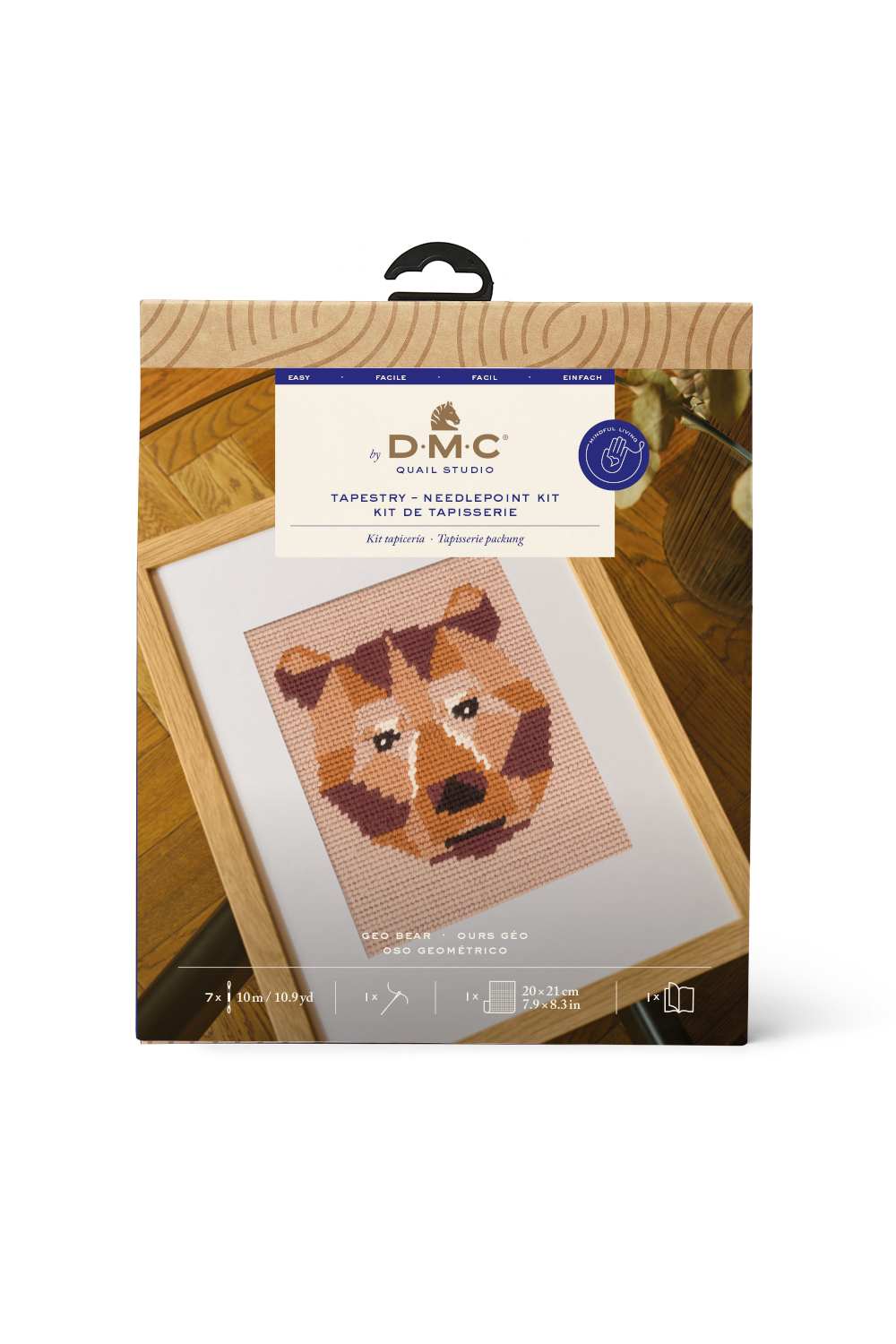 DMC Tapestry Kit Geo Bear by Quail Studio