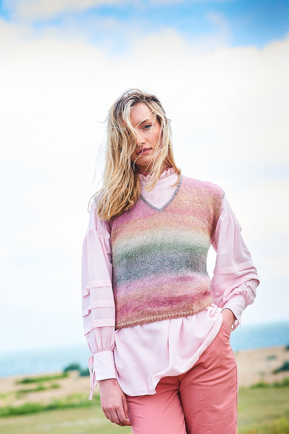 Stylecraft Charm Lace Weight Sweater & Tank Top Pattern 9881