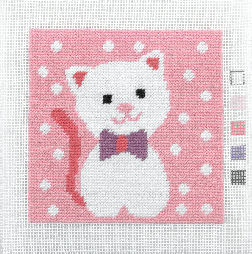 Anchor Mini My First Tapestry Stitch Kit - Cute Kitty