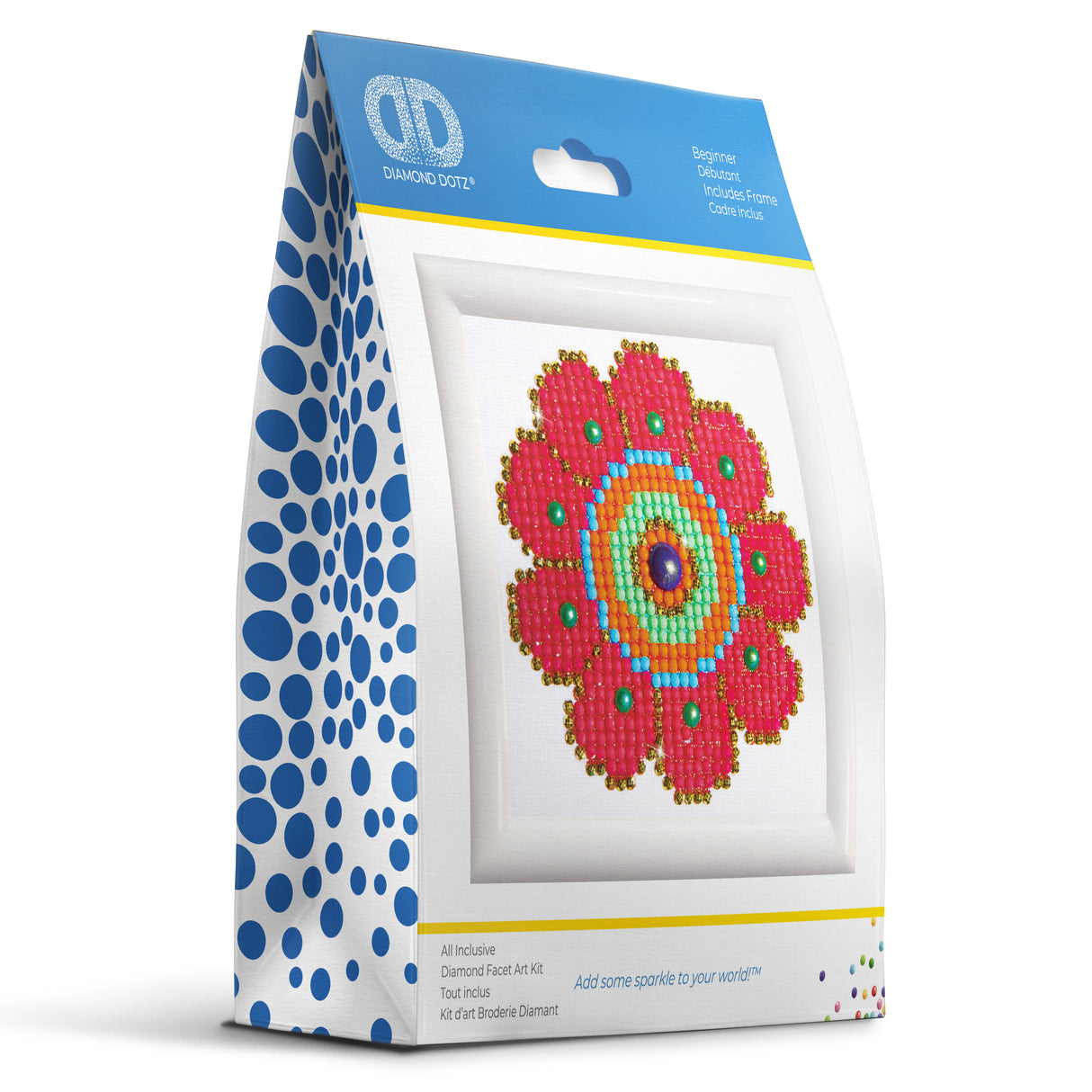 Diamond Dotz Painting Kit - Flower Power 12 x 12cm