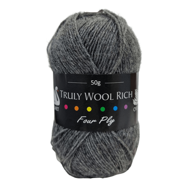 Cygnet Truly Wool Rich 4 Ply Sock Yarn 50g