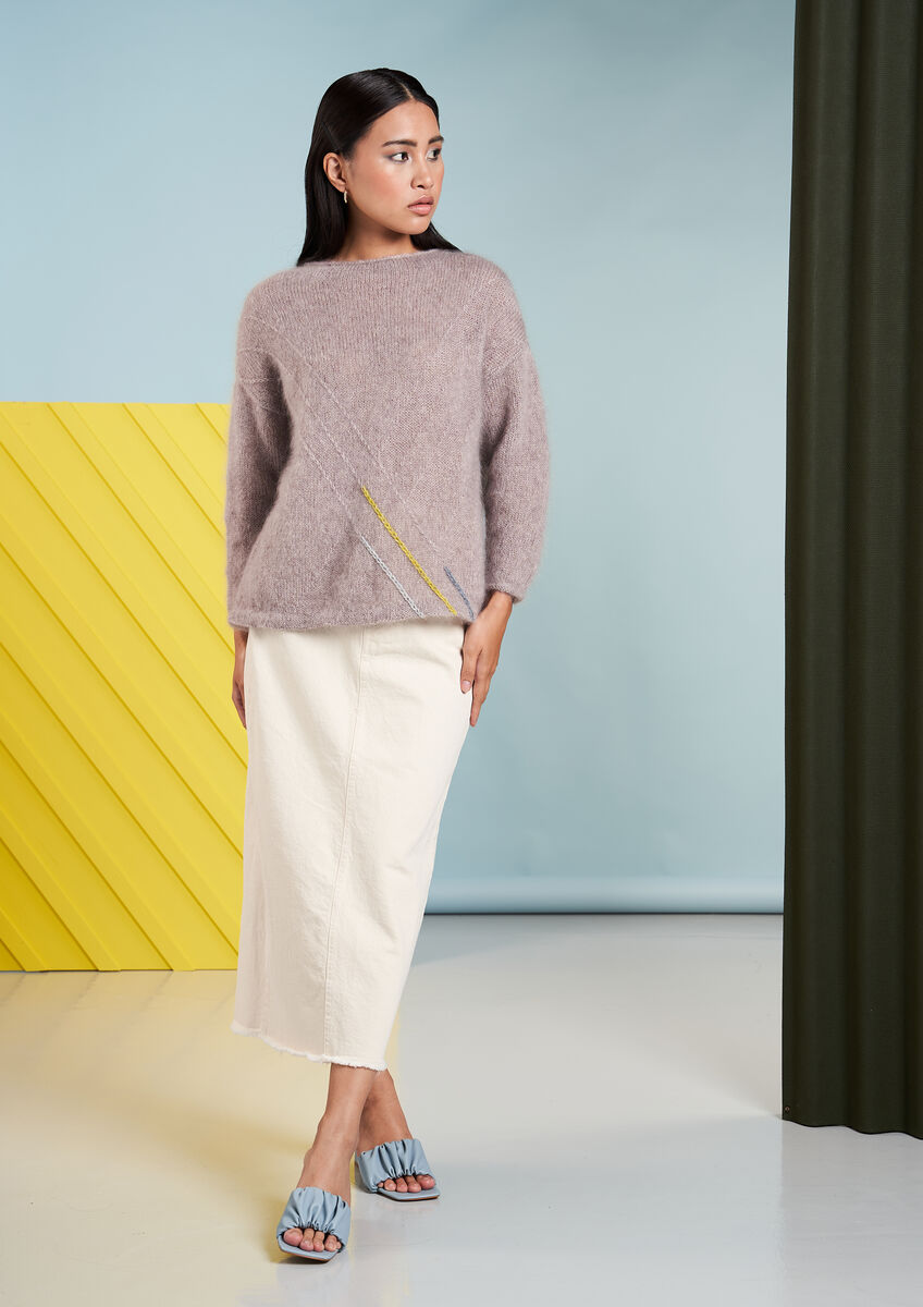 Rowan Felted Tweed DK Depth Sweater Pattern by Georgia Farrell