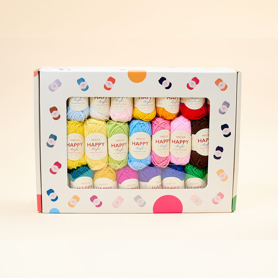 Sirdar Happy Acrylic Assortment Box - 50 Colours
